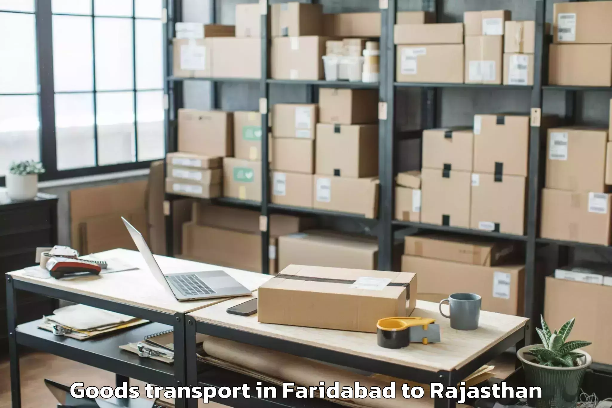 Affordable Faridabad to Shahpura Goods Transport